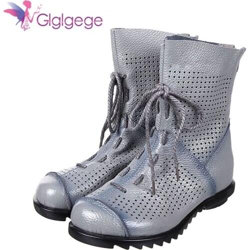 Glglgege womens shoes of high quality Chaussure womens made of genuine leather casual womens shoes Martinsho summer shoes