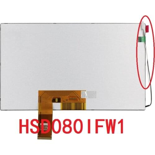 HSD080IFW1 HSD080IFW1-A00 8 inch lcd screen 40 pin 1024*600