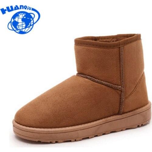 HUANQIU 2017 Hot Sale Women Snow Boots Ankle Boots Warm Winter Boots Woman Shoes Non-slip flat boots PP30