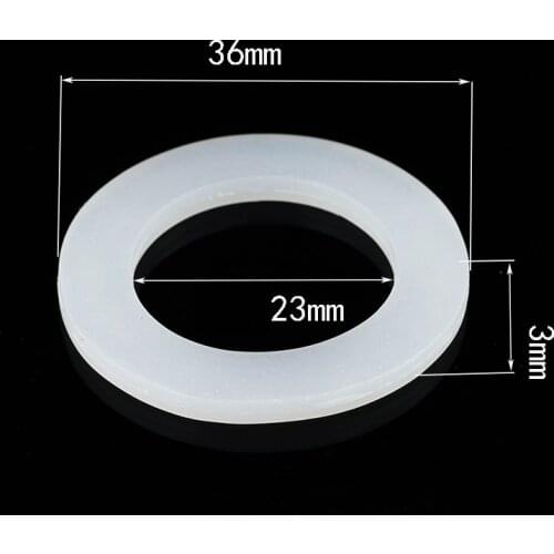 Custom Made 5x Flat Silicone Washer Insulated Washer Gaskets Sealing Spacer OD36MM ID 23MM 36mm x 23mm x 3mm