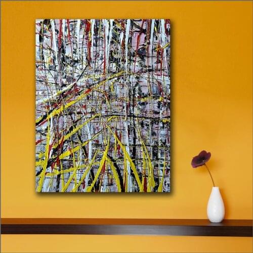 Large size Printing Oil Painting Inland Abstract Impression wall art canvas prints pictures for living room and bedroom No Frame