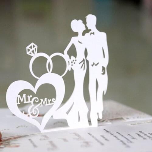 Bride Groom Ring Metal Cutting Dies Stencil Scrapbooking DIY Album Stamp Paper Card Embossing Decor Craft