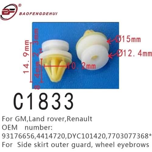 Wheel Eyebrows Positioner Buckle For Gm,Land Rover,Renault 93176656,4414720,Dyc101420,7703077368