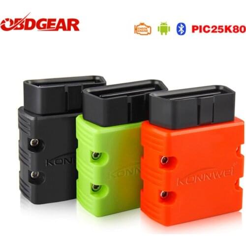 Konnwei KW902 OBD 2 ELM327 V1.5 pic18f25k80 OBD2 Bluetooth Adapter OBD2 Scanner ELM 327 Diagnostic Tool Works on Android PC