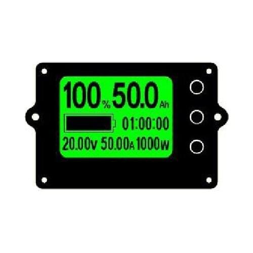 Coulombmeter BATTERY Level Indicator Battery Capacity Display Board 8-80v Lithium Iron Phosphate BATTERY Capacity Meter Tester