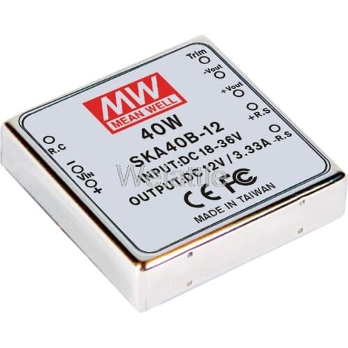 MEAN WELL original SKA40A-15 15V 2.67A meanwell SKA40 15V 40W DC-DC Regulated Single Output Converter