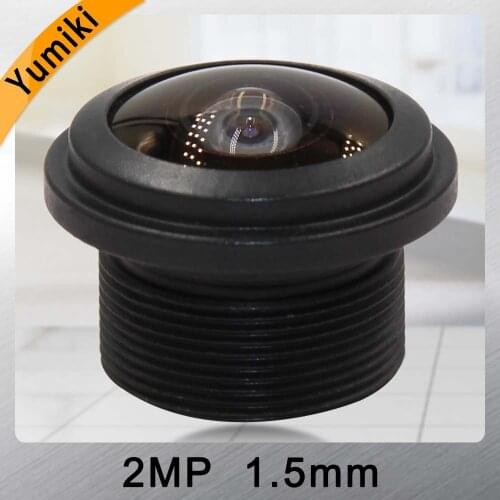 Yumiki 2MP 1.5mm cctv lens 1/3" F1:2.0 185degree M12 board lens for cctv camera&Panoramic Camera