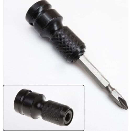 1/2"Drive To 1/4"Hex Shank Converter Quick Release Chuck Screwdriver Bit Adapter