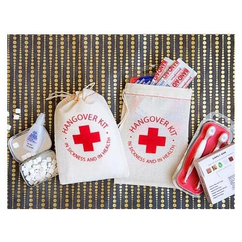 Personalized Hangover Kit wedding favor gift Welcome Bags Bachelorette destination wedding party gift bag