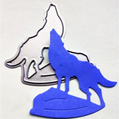 Cutting dies die Moon Shadow Lone Wolf metal printing craft paper relief DIY embossed Easter New Year Valentines Day