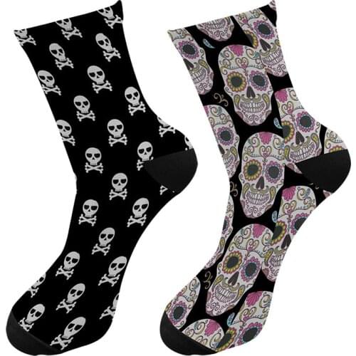 PRTSKOS Mens White Socks