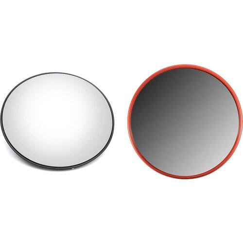 30Cm Wide Angle Security Road Mirror Curved for Indoor Burglar Outdoor Safurance Roadway Safety Traffic Signal Convex Mirror(Ora