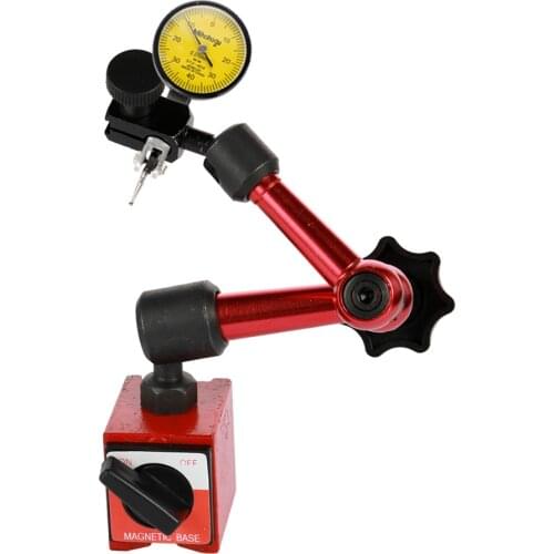Waterproof Leverage Dial Indicator Shockproof Dial Test Indicator With Flexible Magnetic Base Holder For Inspection In Machining