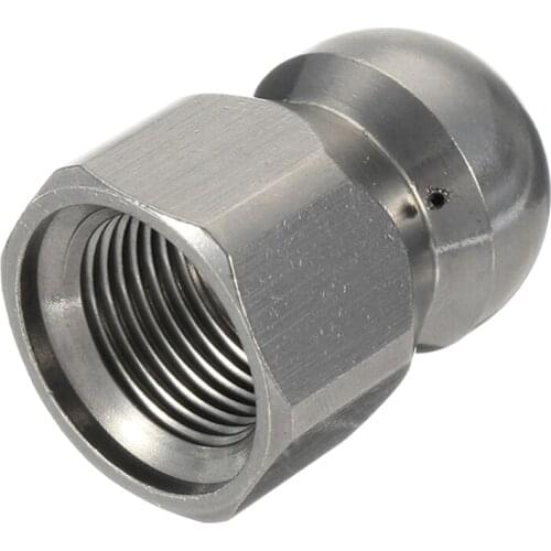 High Pressure G1 / 8 " G1 / 4 " G 3 / 8" Rotating Sewer Jetter Nozzle Washer Stainless Steel Accessories