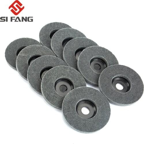 1/2/5/10Pcs 5Inch Nylon Fiber Polishing Wheel Abrasive Disc 125mm Bore 7/8" Grinding Polishing Wheel For Metal 9P