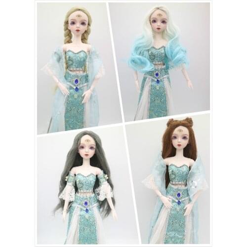 1/3 Female BJD doll Handmade customized Plastic doll 56cm joint movable doll selling doll and clothes wig 311
