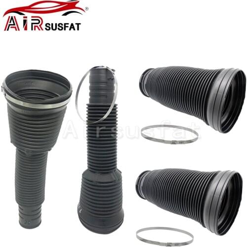 1 set Front & Rear Dust Boot Cover + Rings For Mercedes W220 Air Suspension Shock Repair Kits 2203202438 2203202338 2203205013