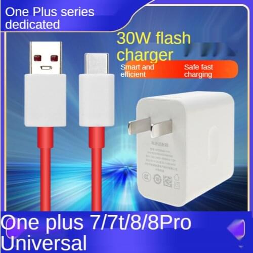 30W Fast Charger +1m Type C USB Data Cable Adapter US Plug Travel Wall Phone Charger for OnePlus 8 8pro Nord N10 7 7pro 6 6T 7T