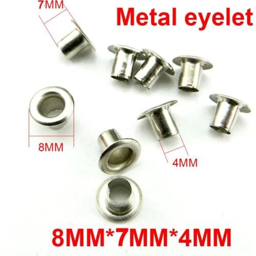 300PCS 8*7*4MM silver METAL EYELETS button sewing clothes accessory buttons eyelet ME-026