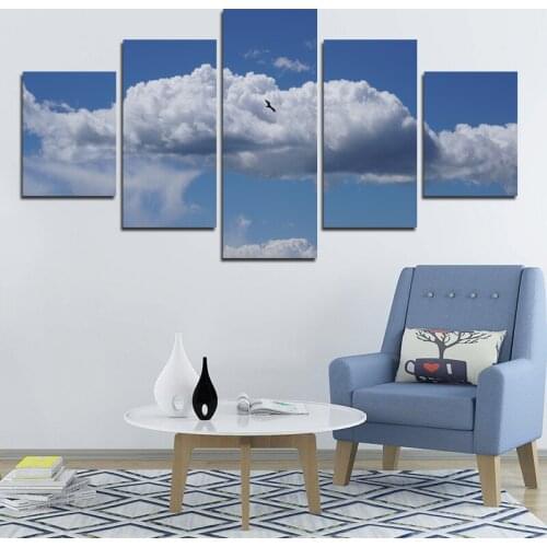 5 Pieces Sky & Sun Views Canvas HD Prints Home Hotel Decorative Painting Wall Art Pictures Bedside Background Artwork Poster