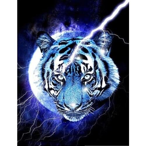 PDMDOG Diamond Paint Animal 5D Tiger Diamond Painting Full Round Drill Cross Stitch Kits EmbroideryDiamond Painting Full Square