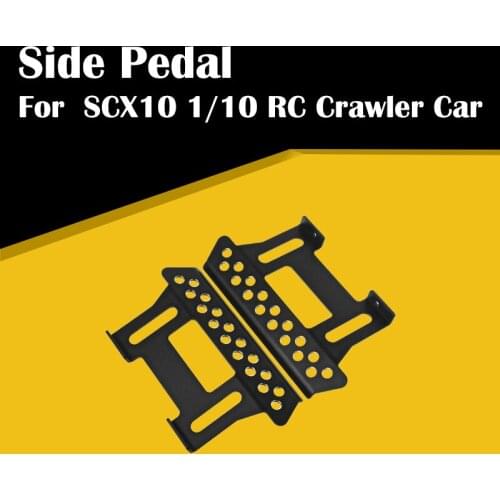 Side Step Plate Board Upgrade Parts Accessories For Axial Alloy Red /gey Scx10 Cc01 D90 1/10 Of Crawler Car Truck 95ae 1pair