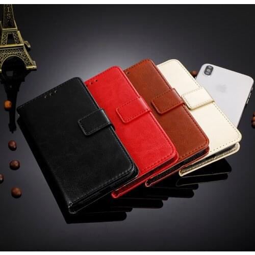 Oppo Reno A Case Oppo Reno A CPH1983 Retro Wallet Flip Style Glossy Skin PU Leather Flip Cover For Oppo A RenoA Phone Cases