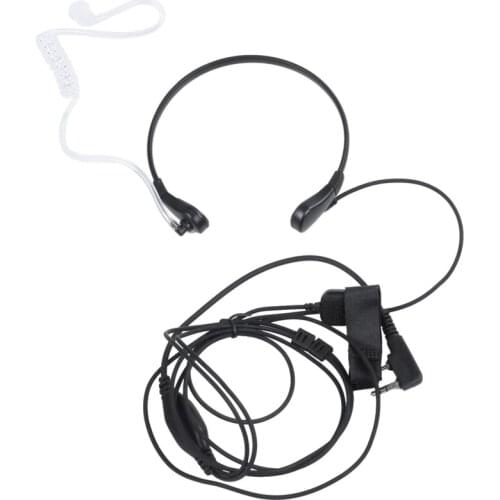 Throat Mic PTT Earpiece for Kenwood BAOFENG UV-5R Baofeng BF-888S Retevis H777 Retevis RT3 RT-5R TYT QUANSHENG Ham Radio C9007A