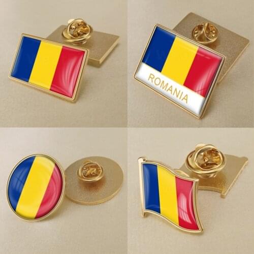 Coat of Arms of Romania/Romanians Flag National Emblem Brooch/Badges/Lapel Pins