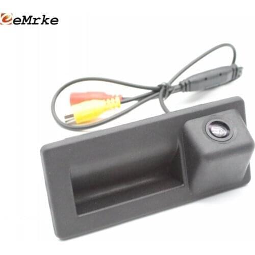 EEMRKE CCD Trunk Handle Camera HD Night Vision Car Rear Camera for Audi A4 A4L / A4 Avant /A4 S4/Avant/Quattro 2016~2020