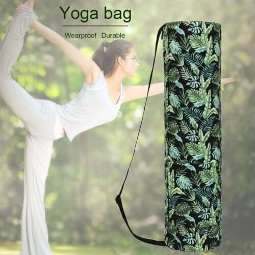 Yoga Mat Storage Bag Printed Zipper Drawstring Bags