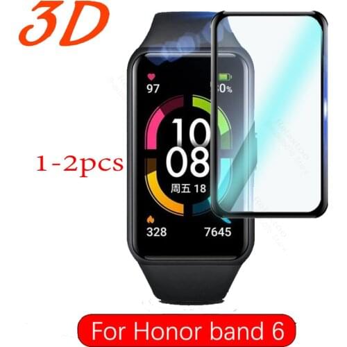 1-2PCS Full Cover Screen Protectors for Huawei Honor Band 6 Soft Hydrogel Original Protective Film on for honor band 6 not glass