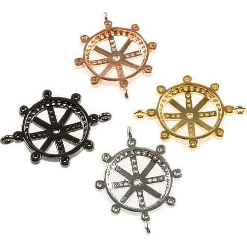 NEW diy Charm Turkish Lucky Eye Jewelry Making Gold Abalone Shell Greek Evil Eye Connectors For Handamde Bracelet Charms