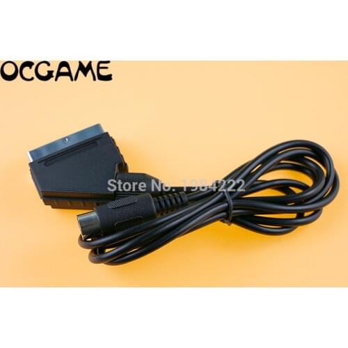 OCGAME High quality RGB Scart Cable for Sega Genesis 1 Mega Drive V Plug PAL console