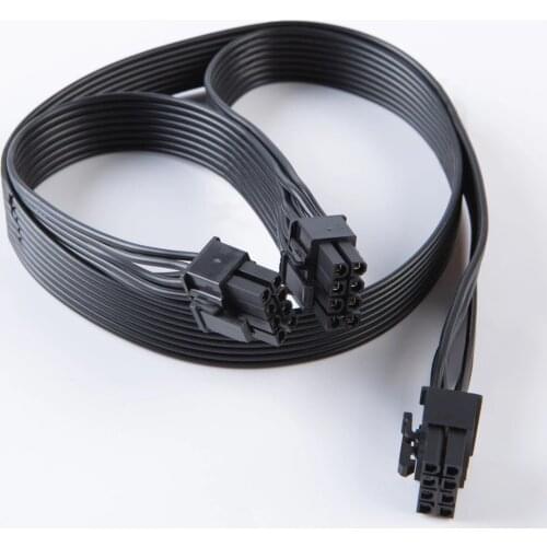 PCI express 8pin to Dual 6+2Pin Power supply Cable PCIe 8 Pin 1 to 2 Spliter For Corsair CX850M CX750M CX600M CX500M CX430M PSU