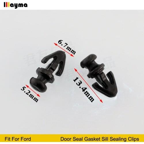 Plastics clips For Ford Mondeo MKII MKII Door Seal Gasket Sill Sealing Clips Lower Weatherstrip 10x 20x 50x 100x