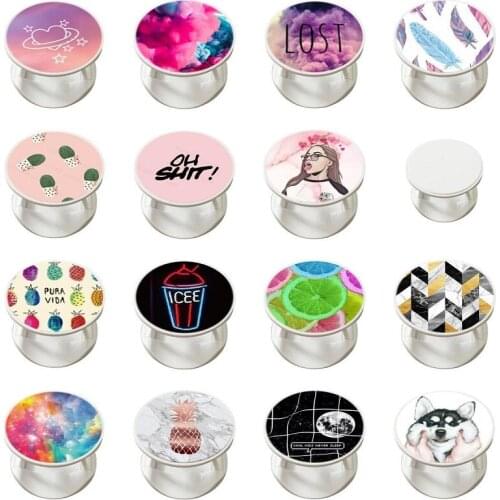 Finger Ring Mobile Phone Stand Holder For iPhone XS Huawei Samsung Universal Round Phone Ring holder Car Mount Stand