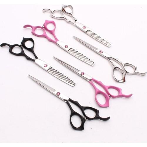6'' 17.5cm CUstomize Logo 440C Hairstyle Professional Hair Scissors Hairdressing Scissors Cutting Shears Thinning Scissors C1024