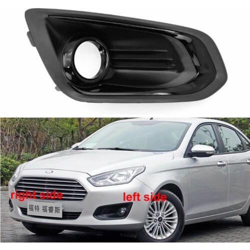 For Ford Escort 2015 2016 2017 2018 Fog Light Cover Fog Lamp Shell Front Bumper Grille Driving Lamp Cover with Hole