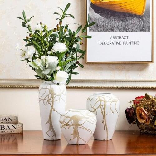 Modern Solid Color Glaze Firework Ceramic Minimalist Vase Home Accessories Decorative Bottle Ornaments