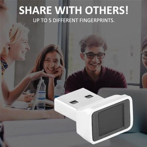 USB Fingerprint Reader Fingerprint Scanner Fingerprint Sensor Multi Finger & 360 Degree Touch Speedy Matching Biometric Laptop