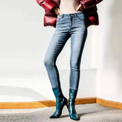 Winter and autumn jeans woman 2019 new autumn fashion plus size blue black stretch skinny push up korean sexy women jeans denim