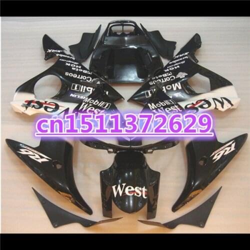 100%NEW ABS Fairing bodywork for YZF R6 2003 2004 2005 YZF-R6 03 04 05 white black YZFR6 600 03-05 fairing kit-Dor D