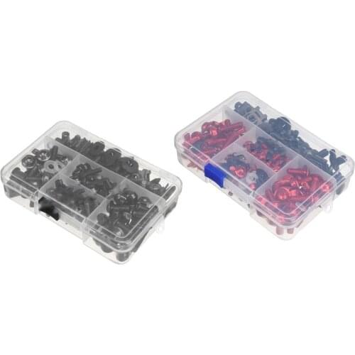 195PCS Universal Motorcycle Fairing Bolts Motorcycle Body Modification Bolts for Suzuki GSXR 600 750 1000