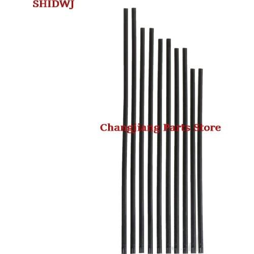 2PCS Windshield Wiper Blades 6mm 14" 16"17'' 18''19''20'' 21''22" Auto Vehicle Insert Soft Rubber Strip Refill For Metal U-type