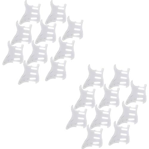 20Pcs Standard Pickguard 3Ply Left Handed Guitar Parts For Electric Strat ST Replacement
