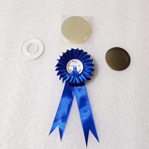 50pcs/set Newset 2 1/4" 58mm Rosette Button Badge Ribbon Badge Material Set