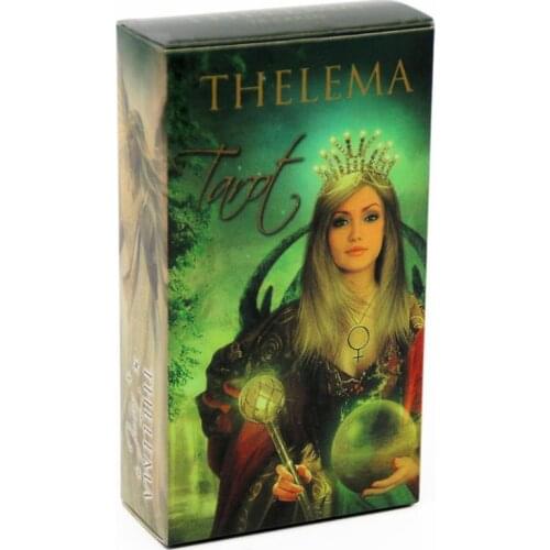 78 Cards Deck Thelema Tarot English Oracle Playing Card Family Party Board Game Guidance Divination Fate
