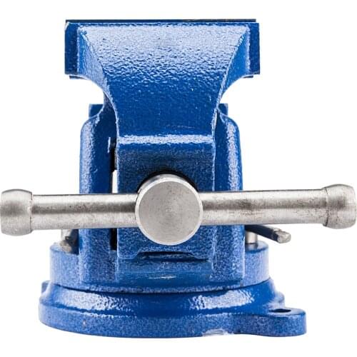 8" Mechanic Bench Vise Scale Spraying Plastics Blue