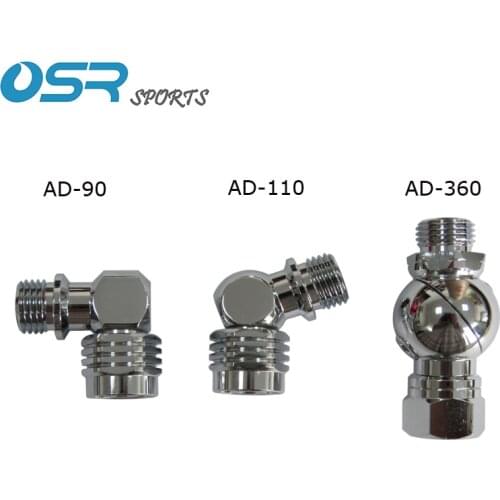 Scuba Diving adapter for Regulator three different degrees 2nd stage